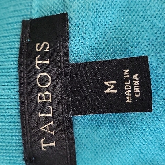 Talbot's Womens Blue Button Up Granny Core Cardigan, Size M - Picture 8 of 9